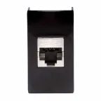                  Розетка RJ-45 категория 5E экран Viva 1 модуль черная
               