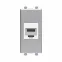 Avanti Компьютерная розетка RJ-45 без шторки модульная, кат.6А, Закаленная сталь, 1 модуль