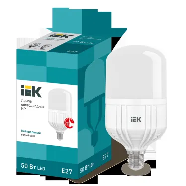 Лампа светодиодная HP 50Вт 230В 4000К E27 IEK