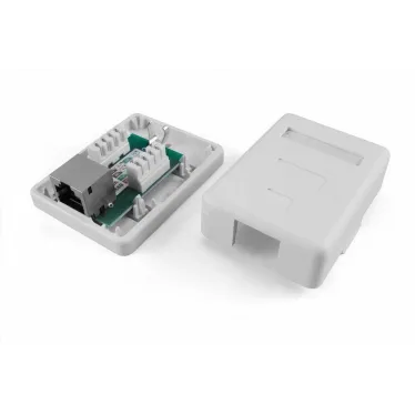 Розетка компьютерная RJ-45(8P8C) кат 5e экранированная
