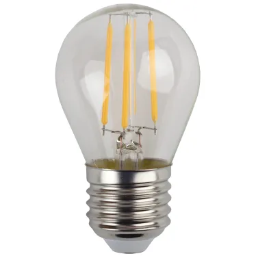 Лампа светодиодная F-LED P45-9w-827-E27 (филамент, шар, 9Вт, тепл, E27) (10/100/4000)
