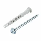                  Дюбель фасад. с шурупом шест.гол. с шлицем TORX прессшайба 10x100 (4 шт) - пакет Tecfi
               