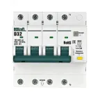                  Выключатель автоматический дифференциальный 3P+N 32А 100мА AC х-ка D ДИФ-103 6кА
               