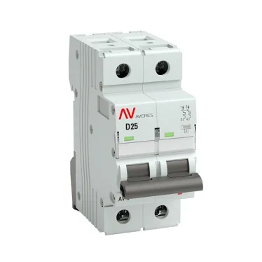 Выключатель автоматический AV-10 2P 25A (D) 10kA AVERES