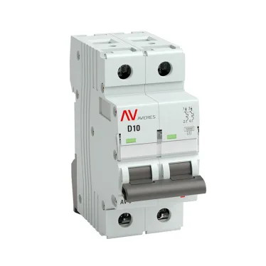Выключатель автоматический AV-10 2P 10A (D) 10kA AVERES