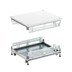 Крыша основание сплошные IT-CQE 800x800, RAL7035