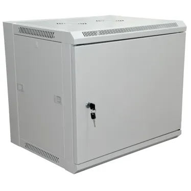 Шкаф настенный 19 PRO 9U 600х600х500мм -дверь металл стенки RAL 7035,