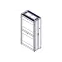 Шкаф Uniprom. 48U-600/1200. боковые панели 4шт. черный