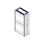                  Шкаф Uniprom. 48U-600/1200. боковые панели 4шт. черный
               
