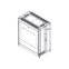 Шкаф Uniprom. 24U-600/1070. боковые панели 2шт. черный