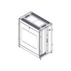                  Шкаф Uniprom. 24U-600/1070. боковые панели 2шт. черный
               