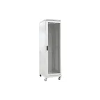 Шкаф телекоммуникационный напольный 47U 800x800 ШТ-НП-47U-800-800-ПП, передняя и задняя дверь перфорированная