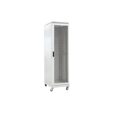 Шкаф телекоммуникационный напольный 47U 800x800 ШТ-НП-47U-800-800-ПП, передняя и задняя дверь перфорированная