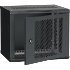                 Шкаф LINEA W 9U 600x450 мм дверь перфорированная RAL9005
               
