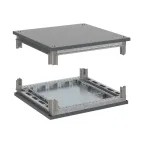                  Комплект, крыша и основание, для оцинкованных шкафов OptiBox M, 400x400 мм
               