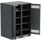                  Шкаф LINEA B (пустой) 1700х1200х950мм двустворчатая металлическая дверь черный
               
