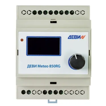Терморегулятор ДЕВИ Meteo 850RG на шину DIN, с датчиком температуры на проводе, 10А