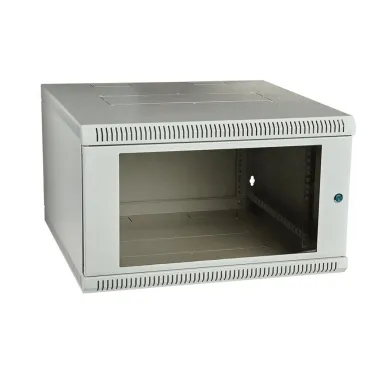 Шкаф телекоммуникационный настенный сварной 9U 600x600 ШТ-НСс-9U-600-600-С дверь стекло
