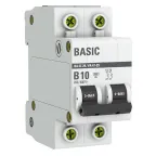                  Автоматический выключатель 2P 10А (B) 4,5кА ВА 47-29 Basic
               