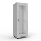 Шкаф напольный 19 Standart 42U 0.6х1м перфорация. RAL 7035 из 3 частей,
