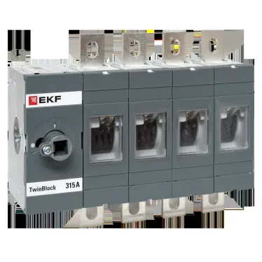 Рубильник 315A 4P без рукоятки управления TwinBlock EKF