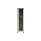 Шкаф телекоммуникационный напольный 42U 800x800 ШТ-НП-42U-800-800-С, передняя дверь стекло