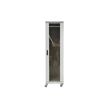 Шкаф телекоммуникационный напольный 42U 800x800 ШТ-НП-42U-800-800-С, передняя дверь стекло