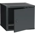                  Шкаф настенный 19' LINEA W 6U 600x600мм металлическая дверь RAL9005
               