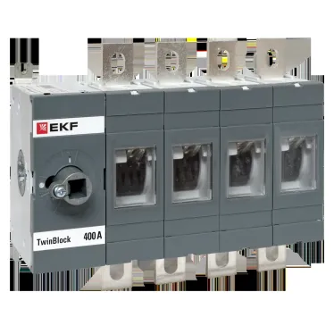 Рубильник 400A 4P без рукоятки управления TwinBlock EKF