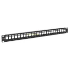                  Патч-панель модульная TERACOM PRO 19'' 1U экранированная 24 порта с органайзером (пустая)
               