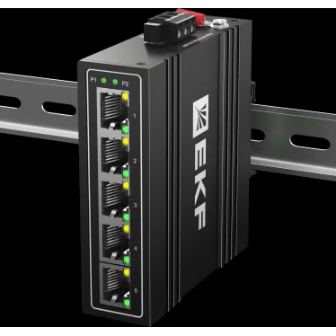 Коммутатор промышленный неуправляемый U-5T, 5 портов 10/100Base-T(X) RJ45, монтаж на динрейку TSX EKF