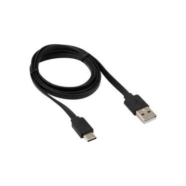 Кабель USB-Type-C, 2,4A, PVC, flat, 1mУстройство зарядное, 18-1888,
