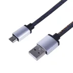                  Кабель USB microUSB, Кабель в джинсовой оплетке, 18-4242,
               