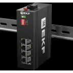 Коммутатор промышленный неуправляемый U-8GTP, 8 портов 10/100/1000Base-T(X) RJ45 c PoE, монтаж на динрейку TSX EKF