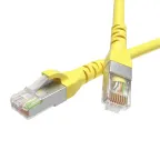 Патч-корд экранированный CAT6 F/UTP 4х2 LSZH желтый 1.5м