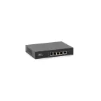                  Коммутатор неуправляемый 5 портов RJ45 10 100 1000Мб/с PoE 65Вт
               