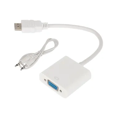 Переходник HDMI - VGA, провод + аудио кабель 3.5мм.