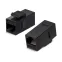 Проходной адаптер формата Keystone RJ45-RJ45 (8p8c) категория 5е неэкранированный цвет черный WRline