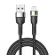 Кабель USB-A - Lightning для Apple, 2,4А, 1м, в черный