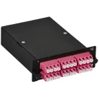 Кассета для кросса ST OM4 MTP female 6хLC-quad (24 ОВ)