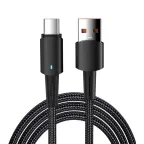                  Кабель USB-A - Type-C, 6А, 66Вт, 1м, черный
               