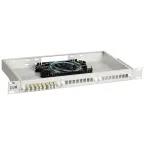Кросс оптический 1U распределительный укомплектованный SC (Simplex) 4шт (OM4)