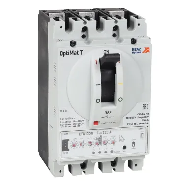 Выключатель автоматический OptiMat T125L ETA-COM 125A 3P
