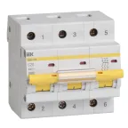                  Выключатель автоматический ВА47-100 трехполюсный 20А 10кА характеристика C
               