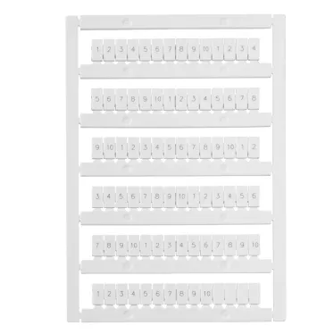 Маркировка для клемм Ш-5 мм "1-10" (80 шт) OptiClip MC5/H/1-10