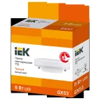 Лампа светодиодная T75 таблетка 8Вт 230В 3000К GX53 IEK
