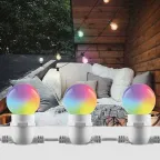 Лампа светодиодная LED 3вт Е27 RGB плавная смена цвета шар G60