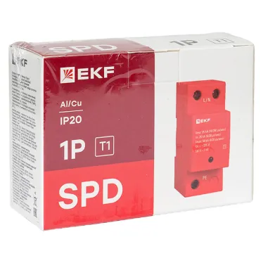 УЗИП Класс 1 Iimp 25kA (10/350?s) 1P EKF