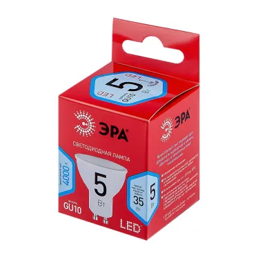 Лампа светодиодная RED LINE LED MR16-5W-840-GU10 R GU10 5 Вт софит нейтральный