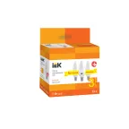 Лампа светодиодная C35 свеча 7Вт 230В 3000К E14 (3шт/упак) IEK